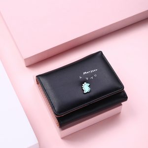 Letter Graphic Cartoon Decor Small Wallet